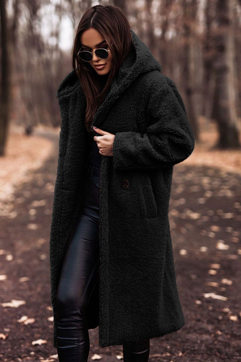 Plush Faux Fleece Long Coat 7 Plush Faux Fleece Long Coat - Image 7