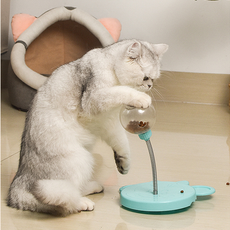 Pet Feeder Cat Toy Pets Leaking Food Ball Self-Playing Tumbler 1 Pet Feeder Cat Toy Pets Leaking Food Ball Self-Playing Tumbler