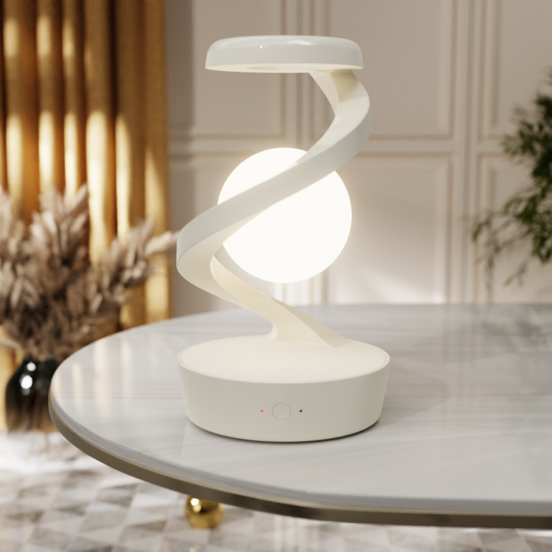 Rotating Moon Desk Lamp With Phone Wireless Charging Sensor 7 Rotating Moon Desk Lamp With Phone Wireless Charging Sensor - Image 7