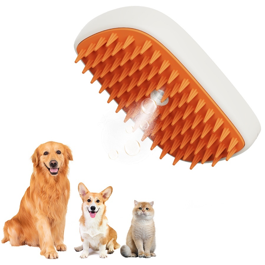 USB Rechargeable Pets Steam Brush Spray Massage Comb 2 USB Rechargeable Pets Steam Brush Spray Massage Comb - Image 2