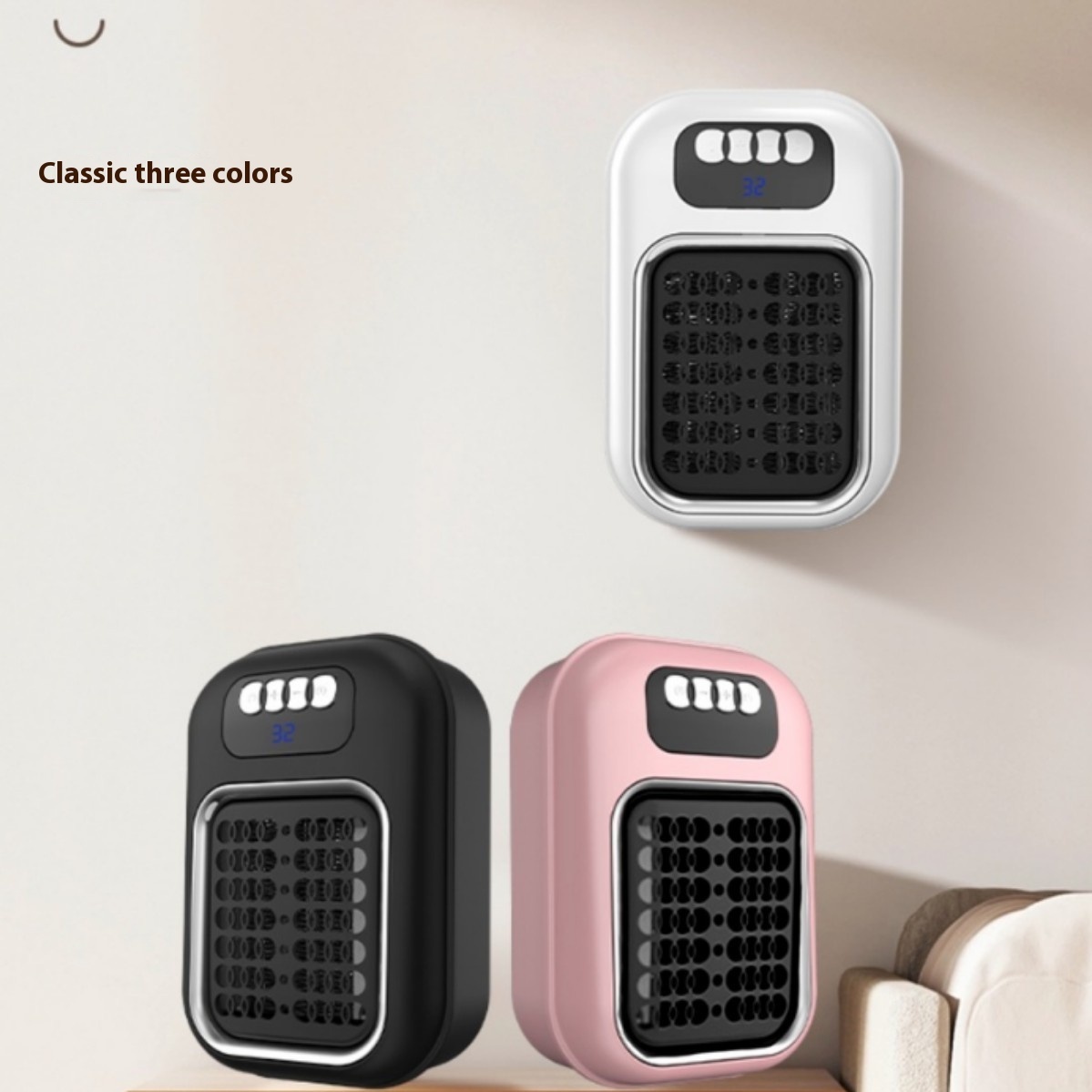 Wall Mounted Portable Small Electric Heater With Remote Control 3 Wall Mounted Portable Small Electric Heater With Remote Control - Image 3