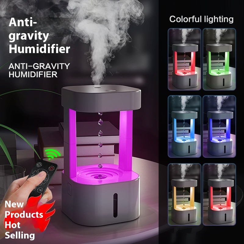 Anti-gravity Water Drop Humidifier With 580ML Water Tank 3 Anti-gravity Water Drop Humidifier With 580ML Water Tank - Image 3