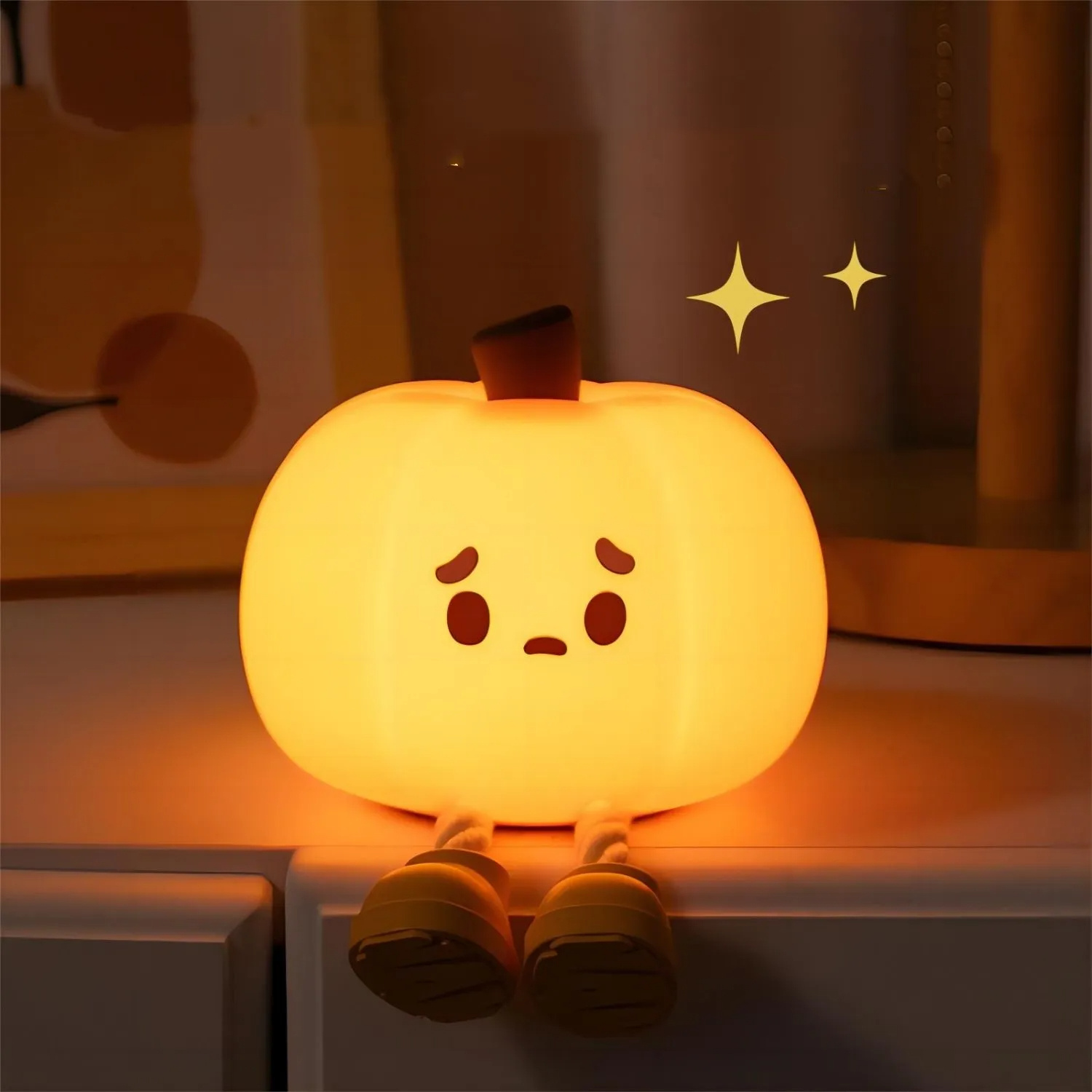 Soft Silicone Lamp Touch Dimmable Rechargeable Halloween Pumpkin Night Light 4 Soft Silicone Lamp Touch Dimmable Rechargeable Halloween Pumpkin Night Light - Image 4