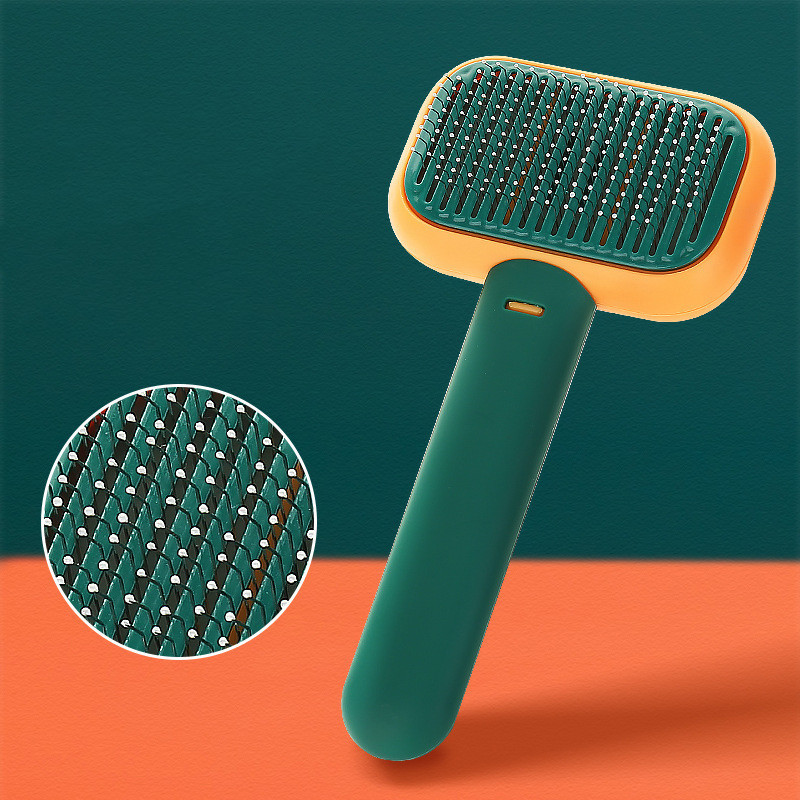 Pet Hair Brush For Massage Stainless Steel Cleaning Tool 6 Pet Hair Brush For Massage Stainless Steel Cleaning Tool - Image 6