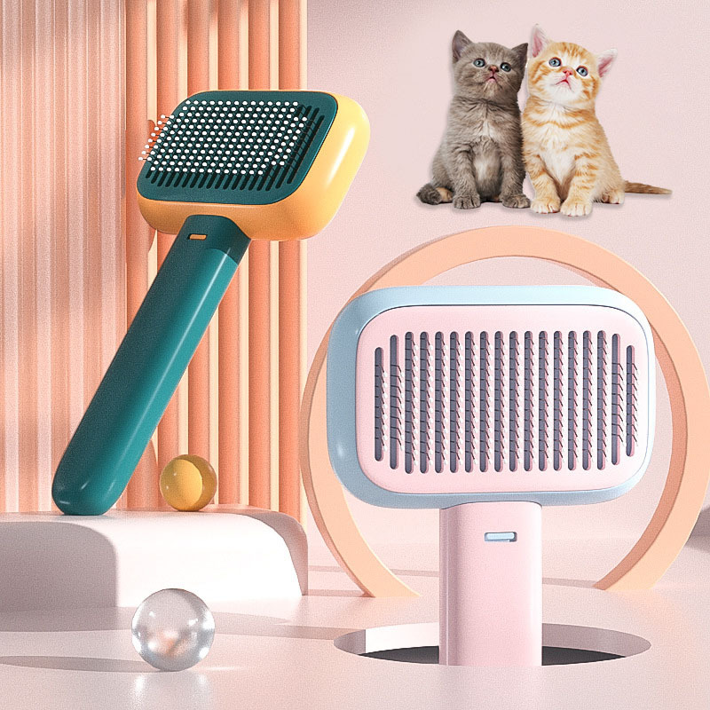 Pet Hair Brush For Massage Stainless Steel Cleaning Tool 1 Pet Hair Brush For Massage Stainless Steel Cleaning Tool