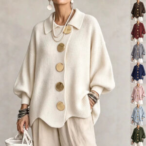 Button-down Cardigan Knitted Jacket