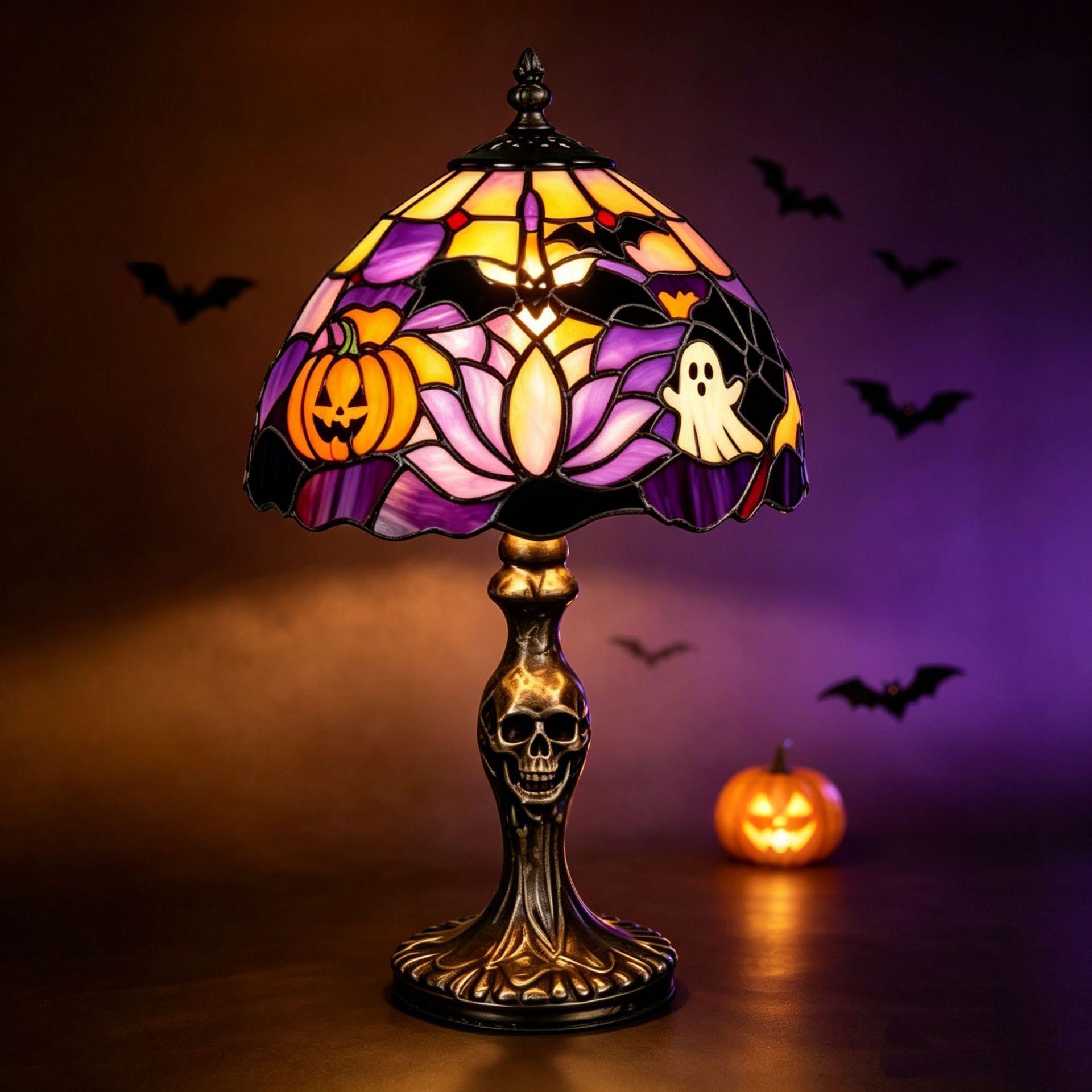 Handcrafted Resin Pumpkin Halloween Night Light USB Powered 7 Handcrafted Resin Pumpkin Halloween Night Light USB Powered - Image 7