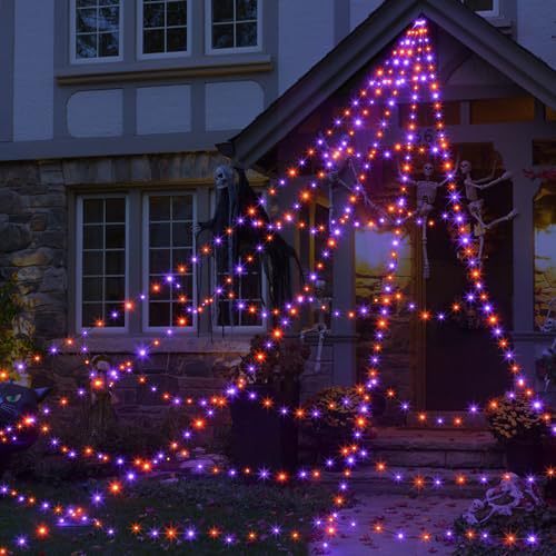 Halloween Spiderweb LED Triangle Light 8 Halloween Spiderweb LED Triangle Light - Image 8