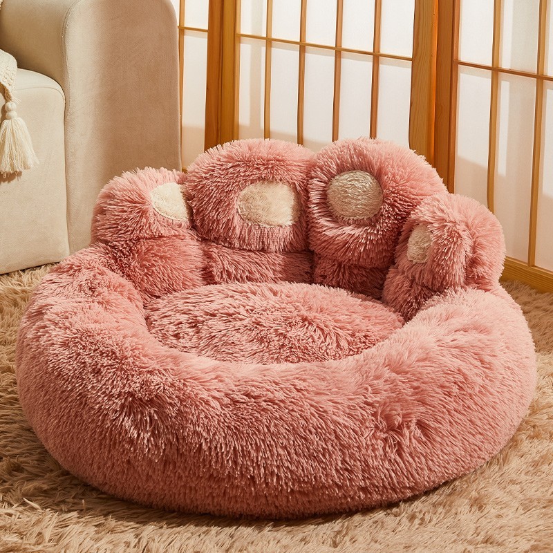 Warm Fluffy Dog Bed Sofa Basket 8 Warm Fluffy Dog Bed Sofa Basket - Image 8