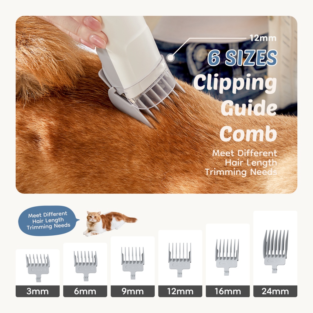 Dog Grooming Clippers With 2.5L Cup, 3 Suction Modes, Cordless Clippers, 5 Groomer Tools 2 Dog Grooming Clippers With 2.5L Cup, 3 Suction Modes, Cordless Clippers, 5 Groomer Tools - Image 2