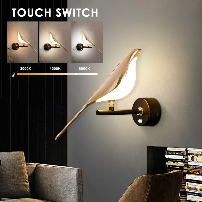 Golden Bird LED Wall Lights 1 Golden Bird LED Wall Lights