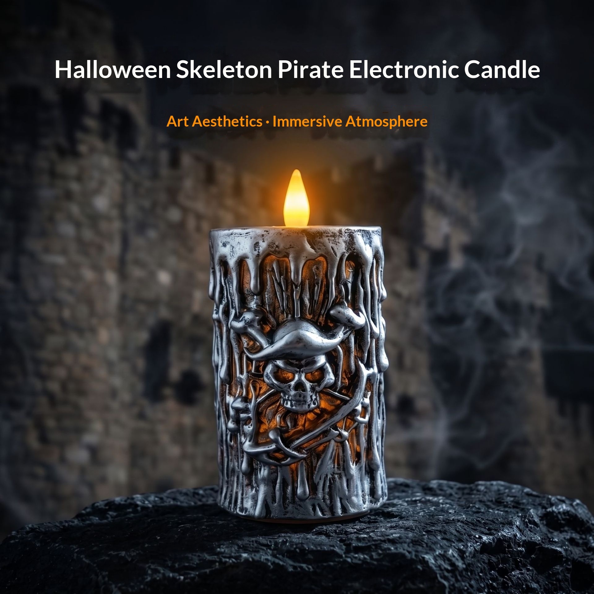 Pirate Tear Noodle Party Electronic Candle Lamp Halloween Ornament 2 Pirate Tear Noodle Party Electronic Candle Lamp Halloween Ornament - Image 2