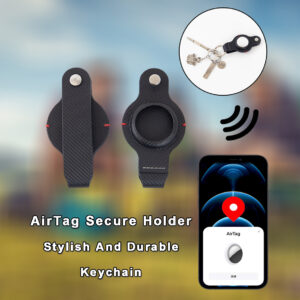 Air Tag Secure Holder With Key Ring