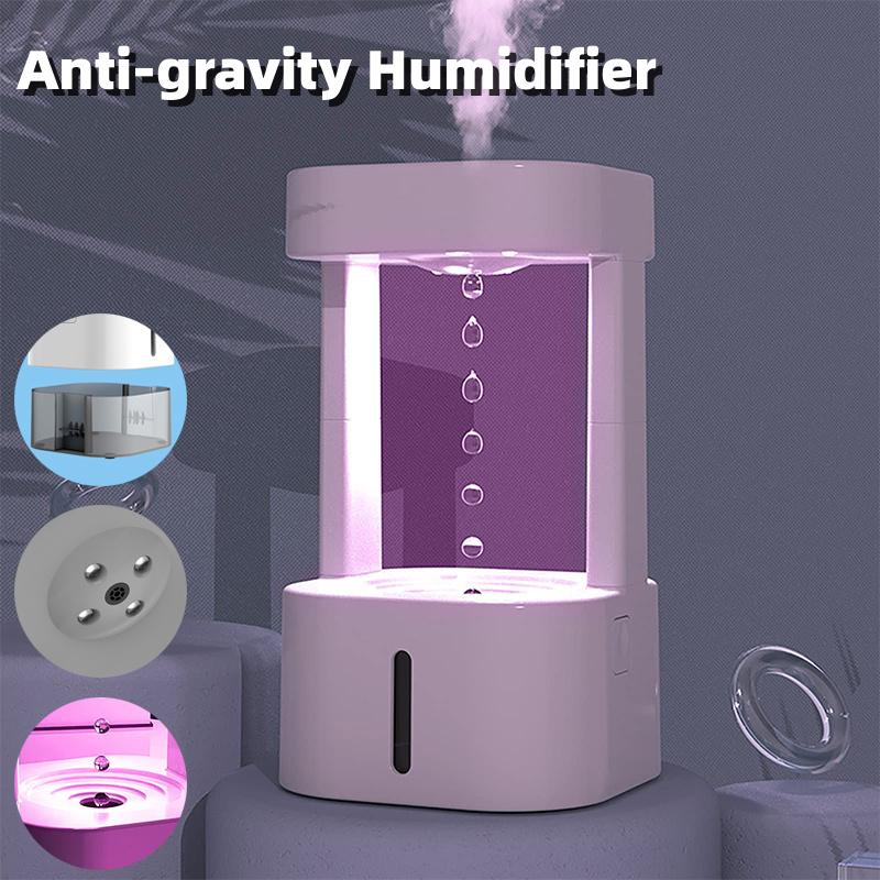 Anti-gravity Water Drop Humidifier With 580ML Water Tank 1 Anti-gravity Water Drop Humidifier With 580ML Water Tank