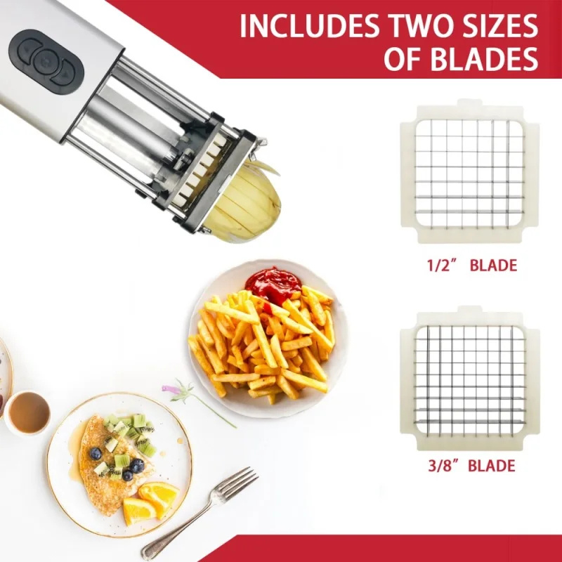 Stainless Steel French Fry Cutter With Blades 4 Stainless Steel French Fry Cutter With Blades - Image 4