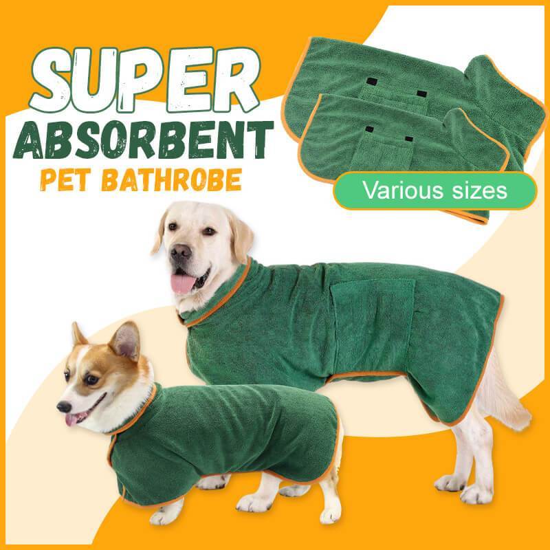 Absorbent Pet Bathrobe With Waist-wrapped 4 Absorbent Pet Bathrobe With Waist-wrapped - Image 4