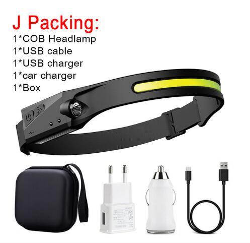 USB Rechargeable Waterproof LED Induction Riding Headlamp 7 USB Rechargeable Waterproof LED Induction Riding Headlamp - Image 7