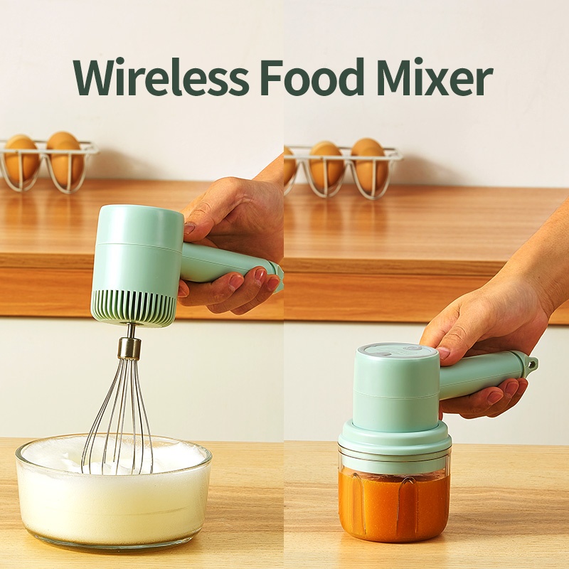 Mini Rechargeable Wireless Egg Beater 1 Mini Rechargeable Wireless Egg Beater