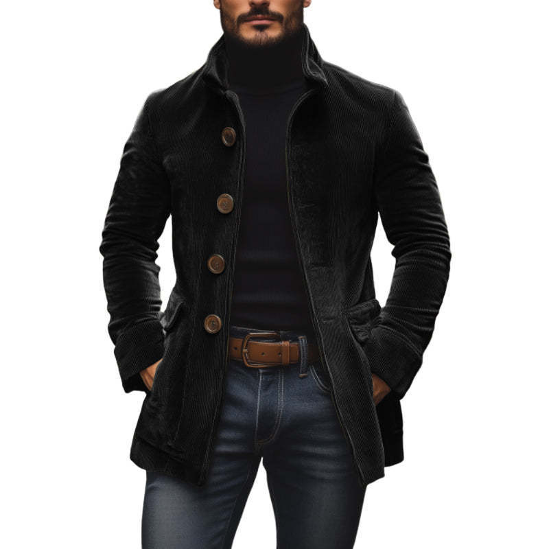 Men's Button-up Coat Casual Blazer Outerwear Clothing 10 Men's Button-up Coat Casual Blazer Outerwear Clothing - Image 10