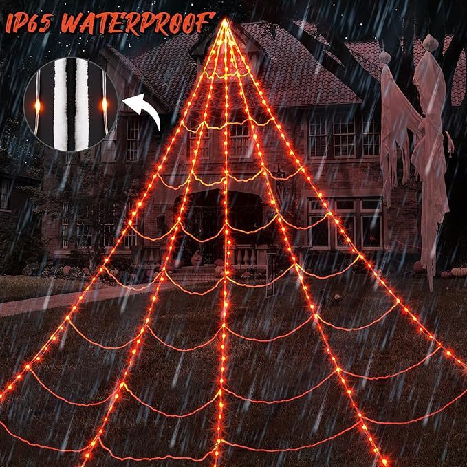 Halloween Spiderweb LED Triangle Light 9 Halloween Spiderweb LED Triangle Light - Image 9