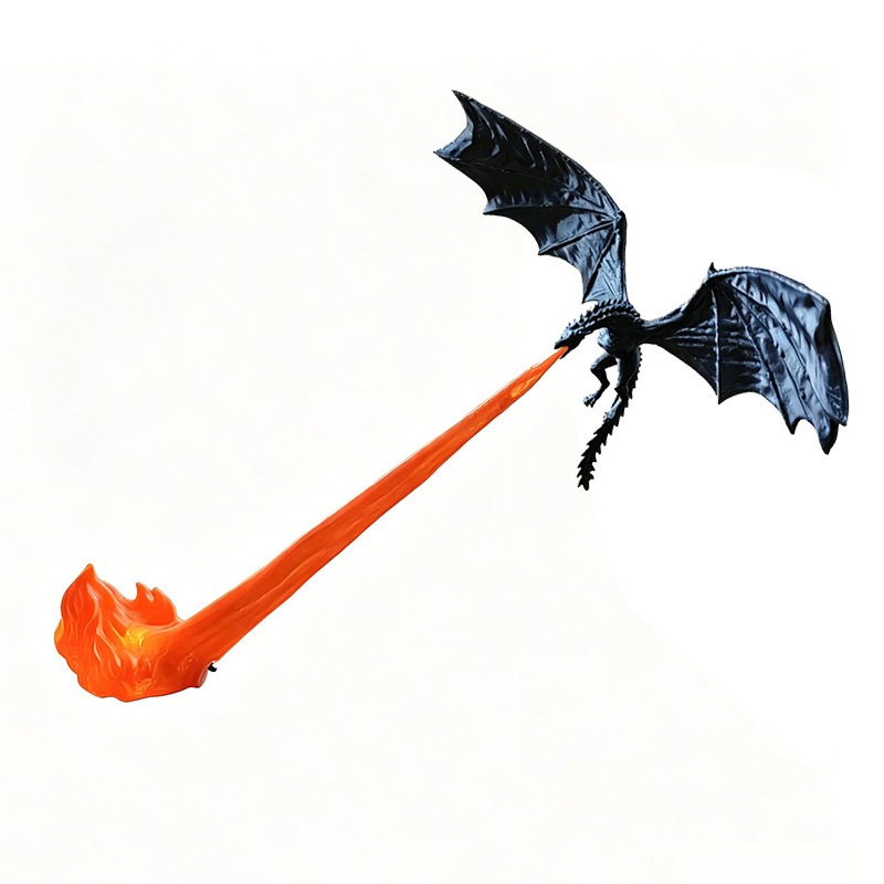3D Printed Flying Dragon Fire Breathing Dragon Bookshelf Nook Light 2 3D Printed Flying Dragon Fire Breathing Dragon Bookshelf Nook Light - Image 2