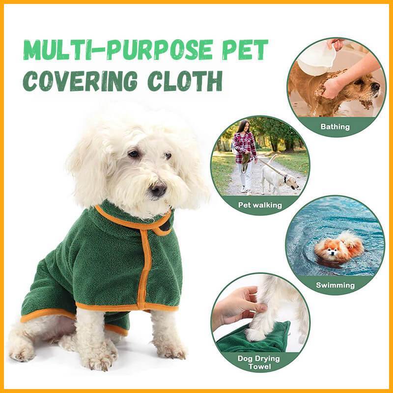 Absorbent Pet Bathrobe With Waist-wrapped 5 Absorbent Pet Bathrobe With Waist-wrapped - Image 5