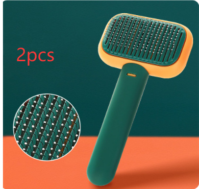 Pet Hair Brush For Massage Stainless Steel Cleaning Tool 3 Pet Hair Brush For Massage Stainless Steel Cleaning Tool - Image 3