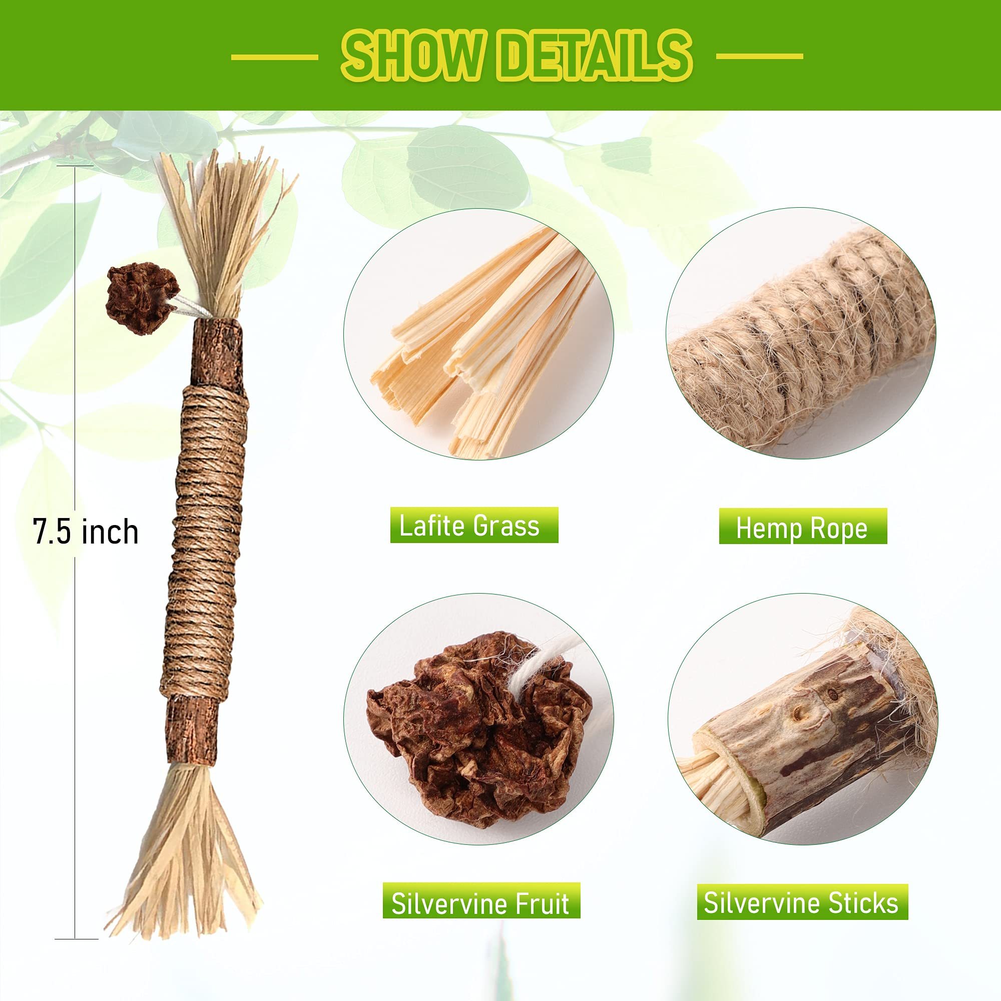 Silvervine Sticks Cat Chew Toys For Indoor Cats Dental Care Teeth Cleaning 3 Silvervine Sticks Cat Chew Toys For Indoor Cats Dental Care Teeth Cleaning - Image 3