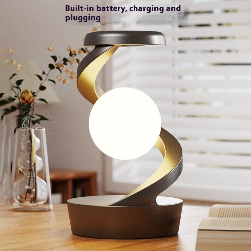 Rotating Moon Desk Lamp With Phone Wireless Charging Sensor 2 Rotating Moon Desk Lamp With Phone Wireless Charging Sensor - Image 2
