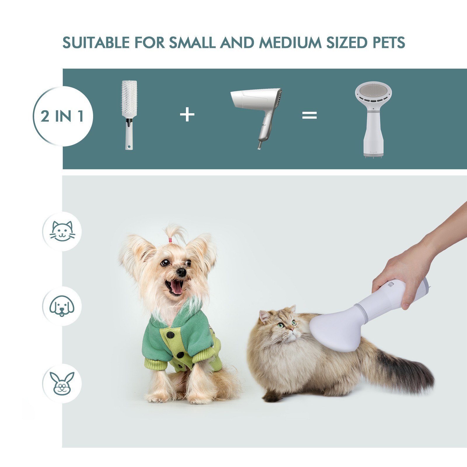 Pet Dog Hair Dryer Slicker Brush 5 Pet Dog Hair Dryer Slicker Brush - Image 5