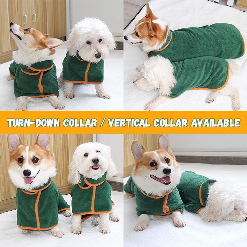 Absorbent Pet Bathrobe With Waist-wrapped 2 Absorbent Pet Bathrobe With Waist-wrapped - Image 2