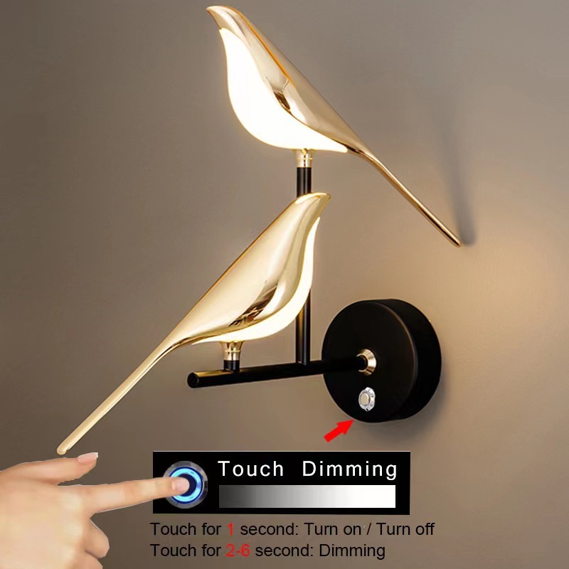 Golden Bird LED Wall Lights 6 Golden Bird LED Wall Lights - Image 6