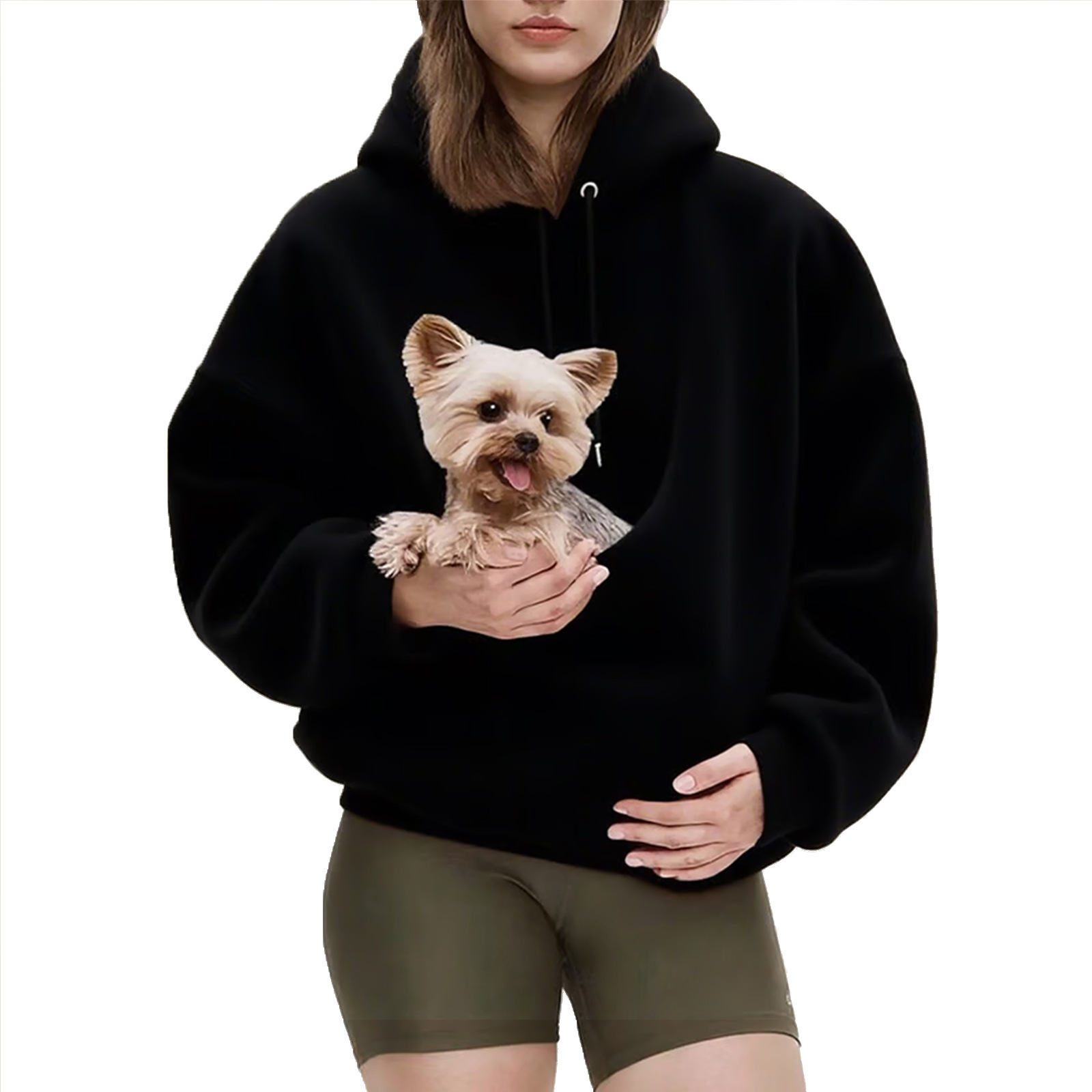 Kangaroo Pet Holder Carrier Big Pouch Hoodie 3 Kangaroo Pet Holder Carrier Big Pouch Hoodie - Image 3