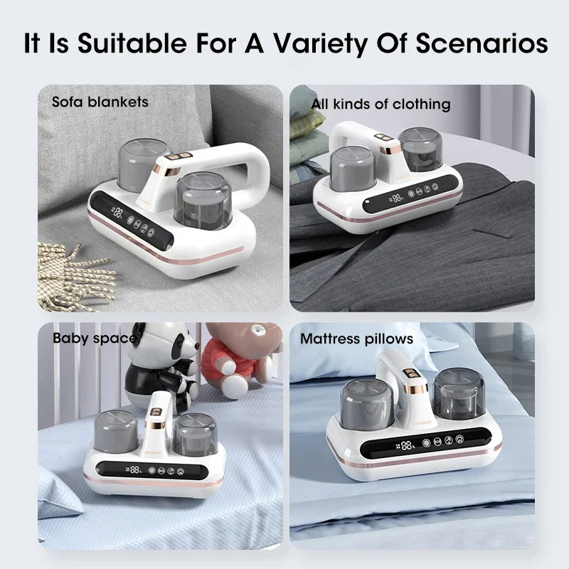 Vacuum Mite Remover Cordless Handheld Cleaner Powerful Suction For Cleaning Bed Pillow 10 Vacuum Mite Remover Cordless Handheld Cleaner Powerful Suction For Cleaning Bed Pillow - Image 10