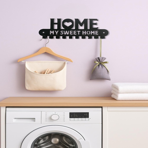 2-in-1 Wall Key Holder With Sturdy Iron Hooks 5 2-in-1 Wall Key Holder With Sturdy Iron Hooks - Image 5