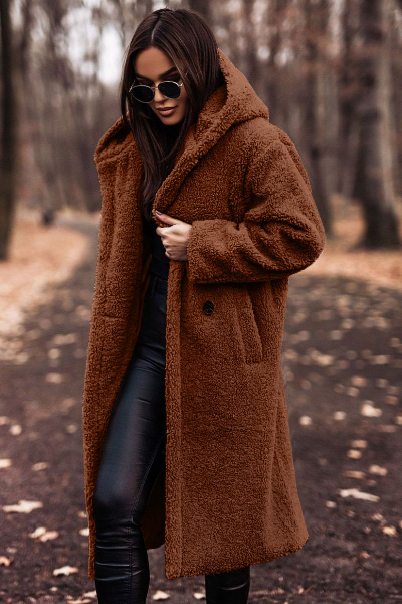 Plush Faux Fleece Long Coat 6 Plush Faux Fleece Long Coat - Image 6
