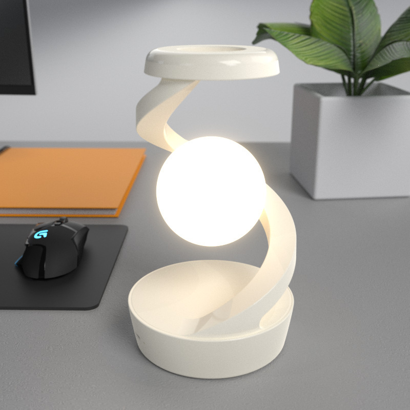 Rotating Moon Desk Lamp With Phone Wireless Charging Sensor 8 Rotating Moon Desk Lamp With Phone Wireless Charging Sensor - Image 8