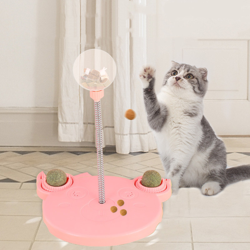 Pet Feeder Cat Toy Pets Leaking Food Ball Self-Playing Tumbler 2 Pet Feeder Cat Toy Pets Leaking Food Ball Self-Playing Tumbler - Image 2