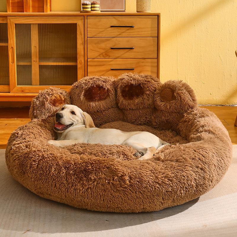 Warm Fluffy Dog Bed Sofa Basket 9 Warm Fluffy Dog Bed Sofa Basket - Image 9