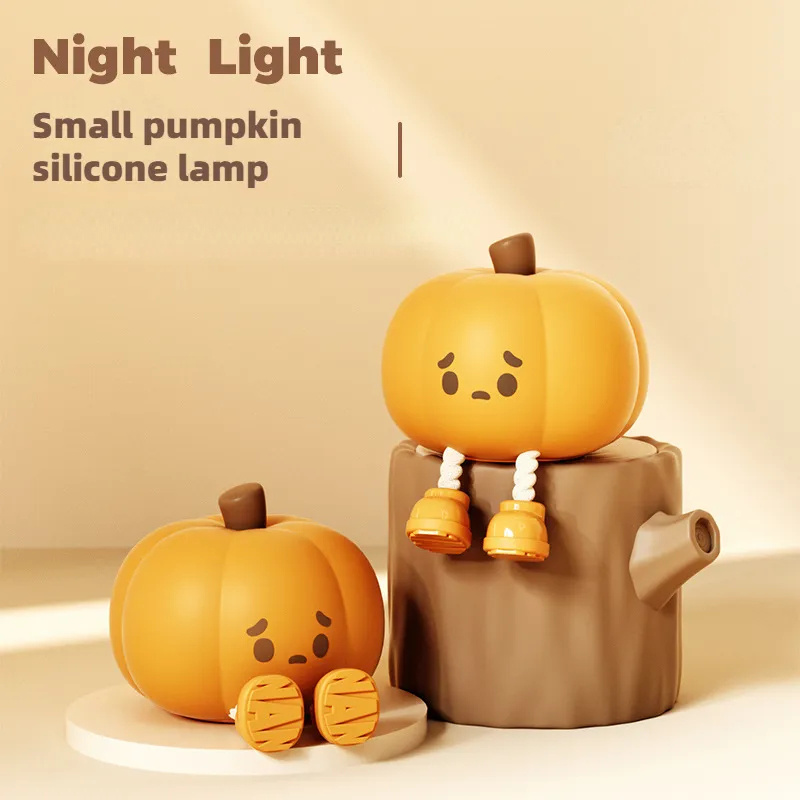 Soft Silicone Lamp Touch Dimmable Rechargeable Halloween Pumpkin Night Light 3 Soft Silicone Lamp Touch Dimmable Rechargeable Halloween Pumpkin Night Light - Image 3