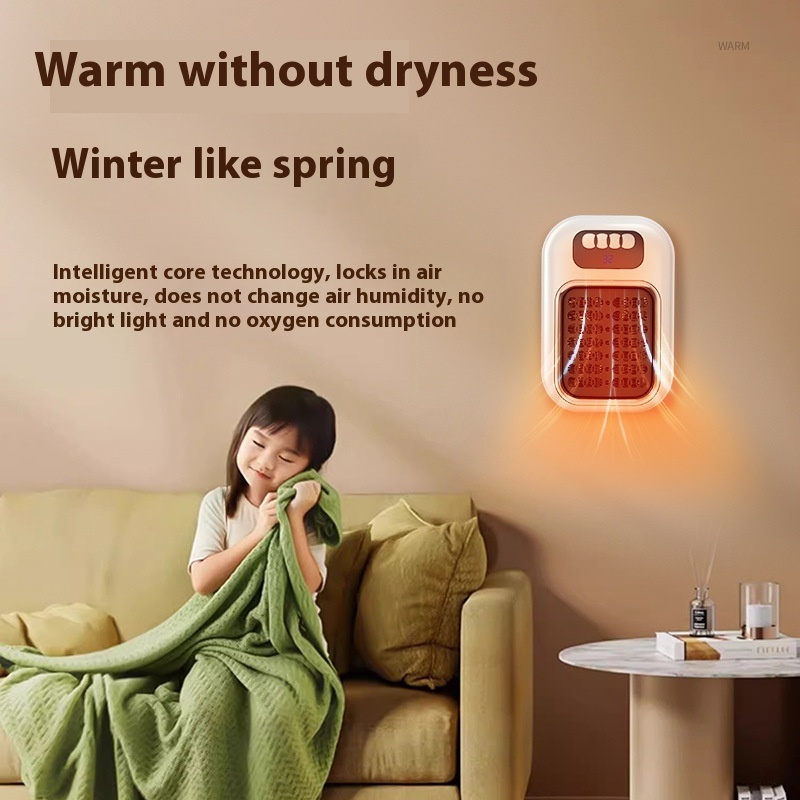 Wall Mounted Portable Small Electric Heater With Remote Control 5 Wall Mounted Portable Small Electric Heater With Remote Control - Image 5