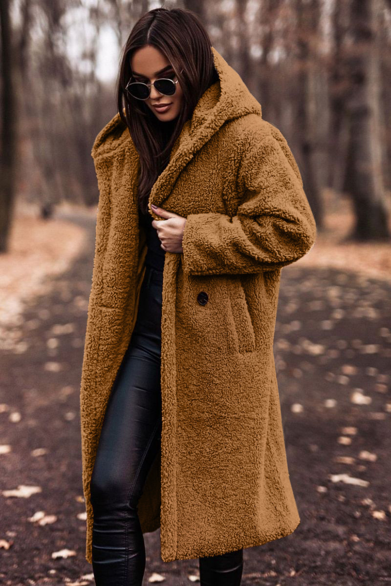Plush Faux Fleece Long Coat 9 Plush Faux Fleece Long Coat - Image 9