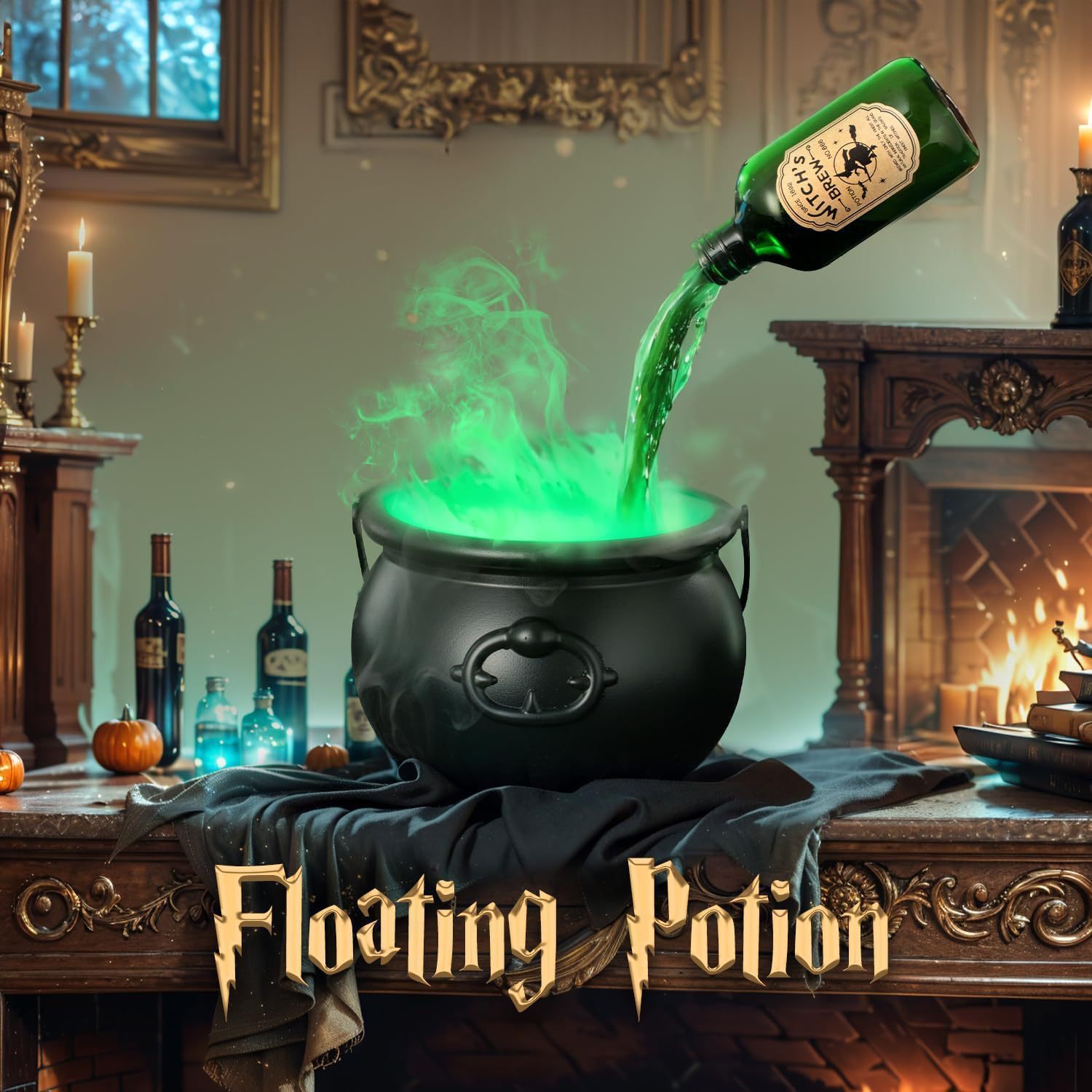 Halloween Black Wizard Bowl Magic Float Bottle And Diffuser Indoor 6 Halloween Black Wizard Bowl Magic Float Bottle And Diffuser Indoor - Image 6
