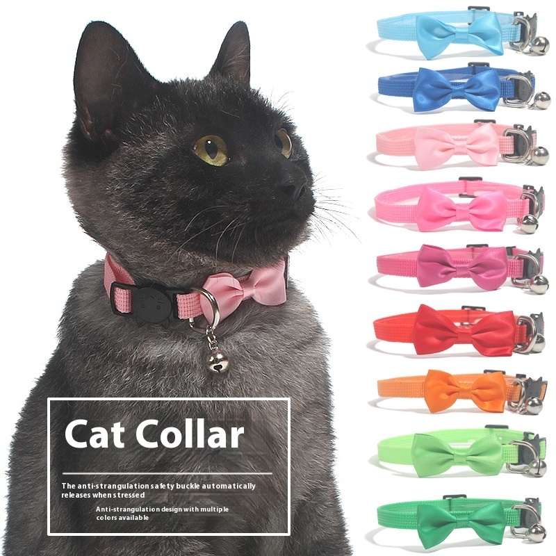 Adjustable Multi-color Pet Bow Collar Nylon Ribbon 9 Adjustable Multi-color Pet Bow Collar Nylon Ribbon - Image 9