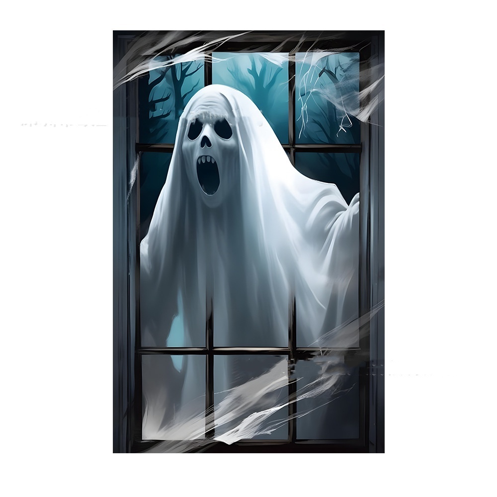 3D Holiday Halloween Horror Witch Window Cover 5 3D Holiday Halloween Horror Witch Window Cover - Image 5
