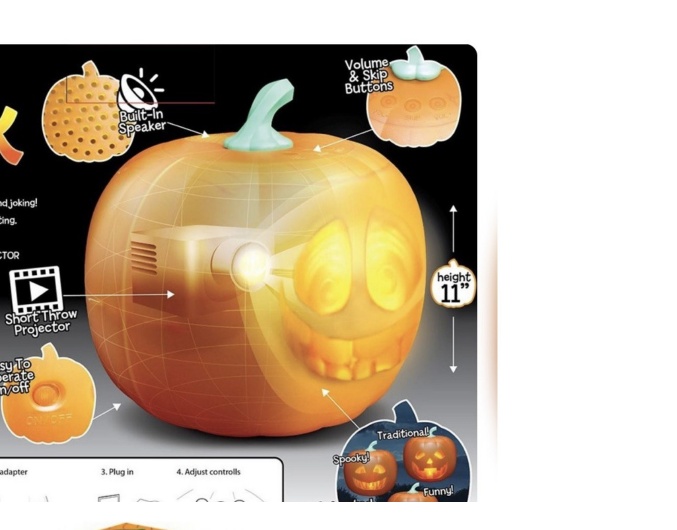 Talking Pumpkin Lantern Projection 2 Talking Pumpkin Lantern Projection - Image 2