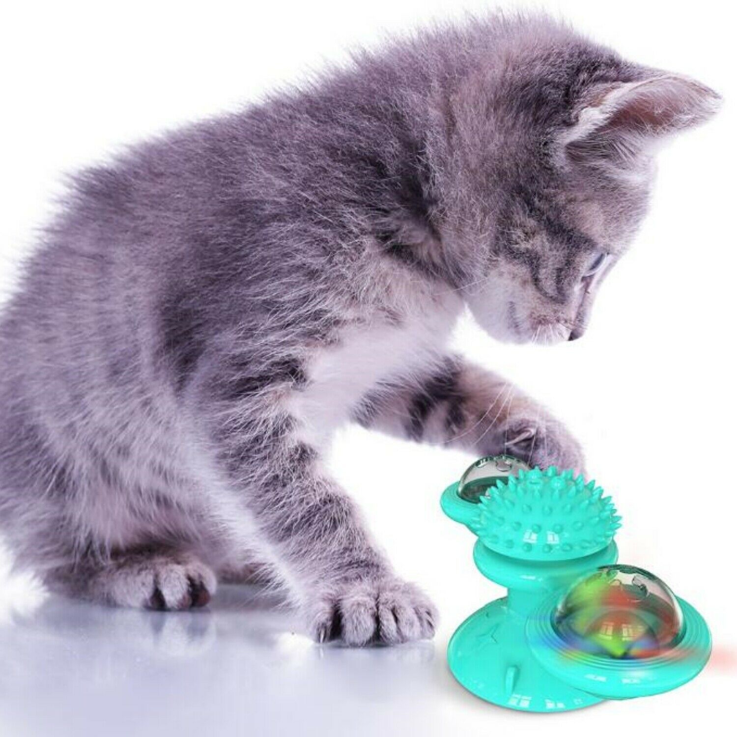 Rotating Interactive Windmill Cat Toy With Suction Cup 2 Rotating Interactive Windmill Cat Toy With Suction Cup - Image 2
