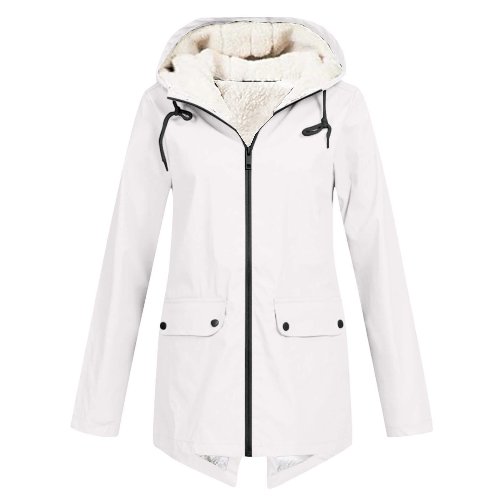 Hooded Coat Fleece Padded Waterproof Jacket 2 Hooded Coat Fleece Padded Waterproof Jacket - Image 2