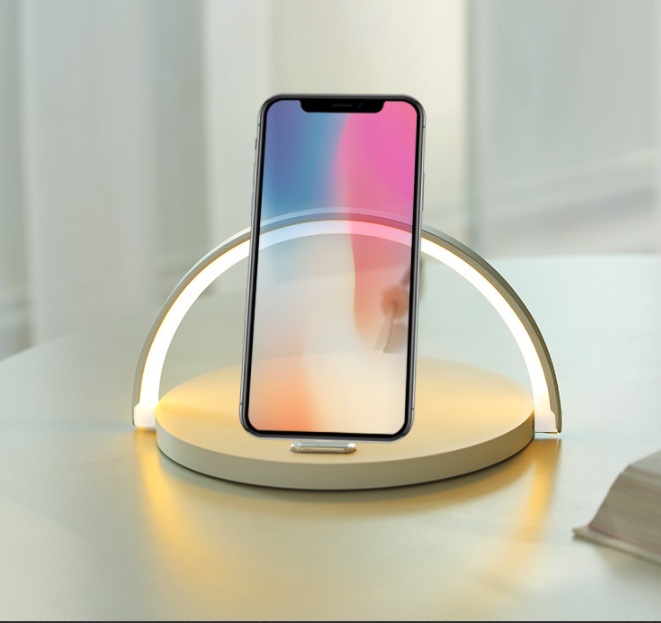 10 W Wireless Charger Block Holder For Smart Phone Foldable Fast Charging Table Phone Stand With LED 5 10 W Wireless Charger Block Holder For Smart Phone Foldable Fast Charging Table Phone Stand With LED - Image 5