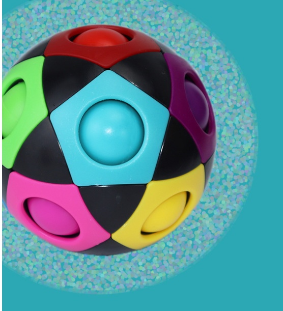 Decompression Soccer Rainbow Ball Magic Cube 12-hole 4 Decompression Soccer Rainbow Ball Magic Cube 12-hole - Image 4
